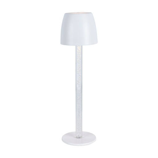 [23095] [VQ226230951] LÁMPARA DE MESA LED 3W POLO TRANSPARENTE CUERPO NEGRO 3000K