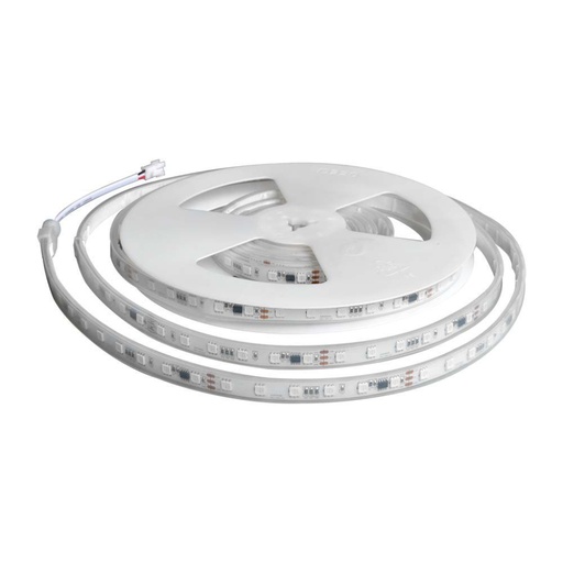 [23146] [VQ226231461] TIRA LED V-TAC 24V DC 13W SMD 5050 60LED/M 780LM/M PCB 10MM CRI>80 IP65 RGB (Rollo de 5 metros)