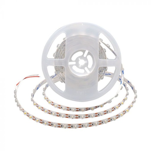 [23334] [VQ226233341] TIRA LED V-TAC 24V DC 16.5W SMD 2835 48LED/M 1320LM/M PCB 11MM CRI>80 IP20 3000K (ROLLO DE 5 METROS)