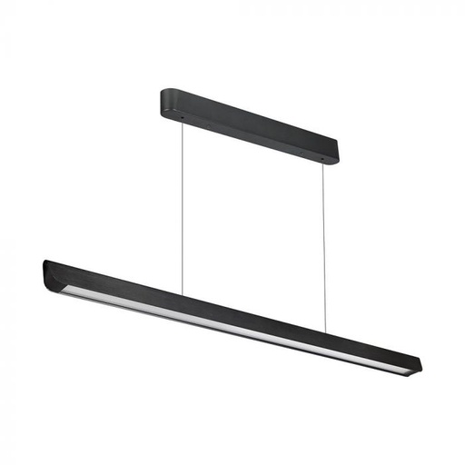 [23345] [VQ226233451] LUMINARIA LINEAL COLGANTE LED 36W CHIP SAMSUNG CON DIFUSOR BLANCO CUERPO NEGRO CCT