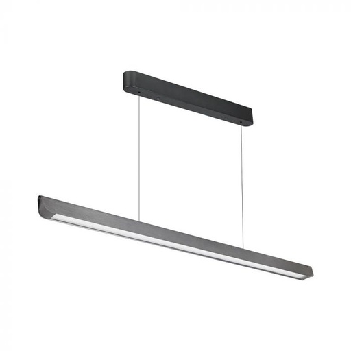 [23347] [VQ226233471] LUMINARIA LINEAL COLGANTE LED 36W CHIP SAMSUNG CON DIFUSOR BLANCO CUERPO GRIS CCT