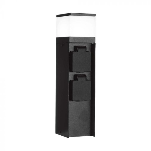 [23403] [VQ226234031] BALIZA CON ENCHUFE DE 2 VÍAS IP44
