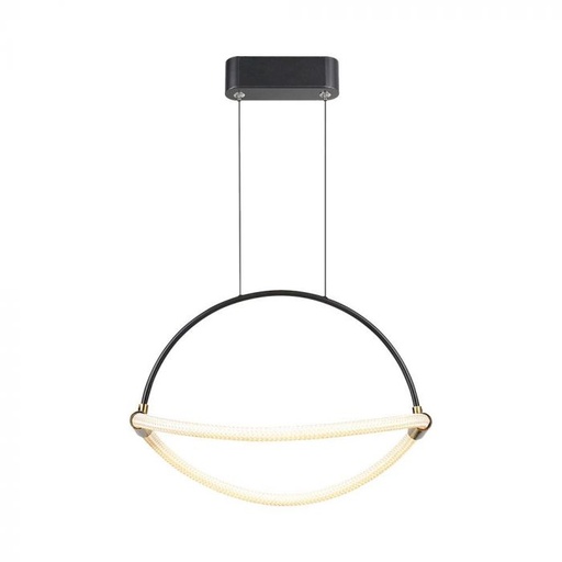 [23435] [VQ226234351] LÁMPARA DE TECHO COLGANTE LED 12W 40CM CUERPO NEGRO 4000K