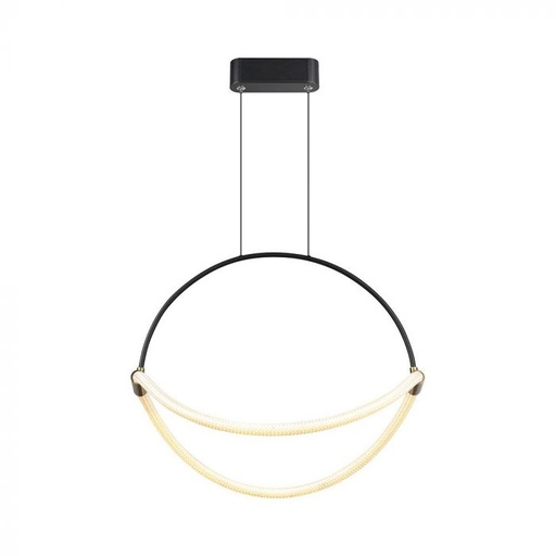 [23437] [VQ226234371] LÁMPARA COLGANTE LED 16W 50CM CUERPO NEGRO 4000K