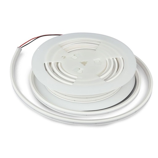[2569] [VQ22625691] TIRA LED V-TAC 24V DC 13W SMD2835 120LED/M 1000LM/M PCB 8MM CRI>80 IP65 4000K (ROLLO DE 10M.)