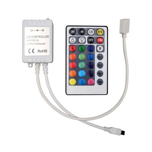 [2899] [VQ22628991] CONTROLADOR INFRARROJO CON MANDO A DISTANCIA 28 BOTONES / RGB + CCT