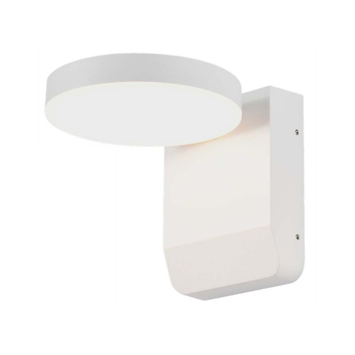 [2950] [VQ22629501] APLIQUE DE PARED LED 17W REDONDO CUERPO BLANCO IP65 3000K