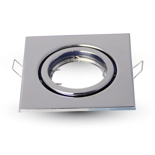 [3474] [VQ22634741] ARO PARA GU10 SOPORTE CUADRADO CHROME