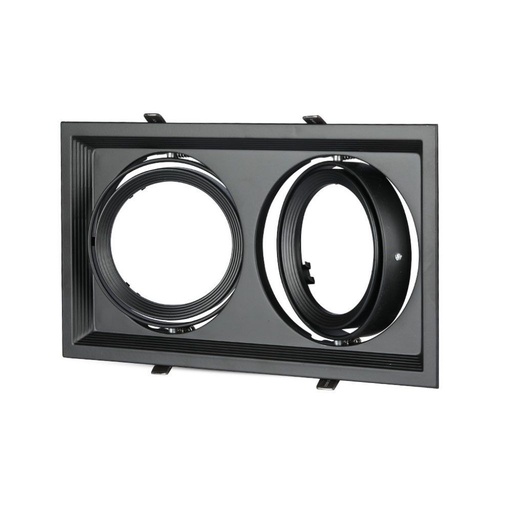 [3582] [VQ22635821] ARO DOBLE PARA AR111 SOPORTE NEGRO