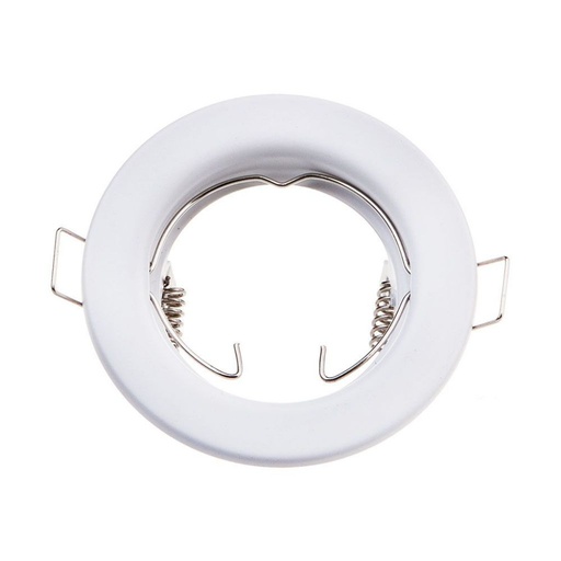 [3584] [VQ22635841] ARO PARA GU10 SOPORTE REDONDO BLANCO (2 UDS)