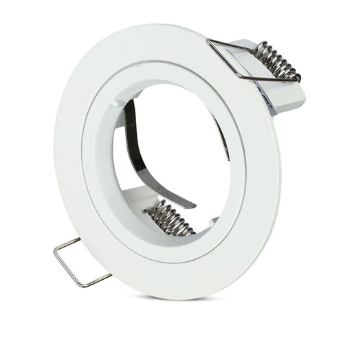 [3642] [VQ22636421] ARO PARA GU10 SOPORTE REDONDO BLANCO