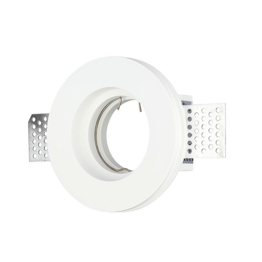 [3652] @[VQ22636521] ARO PARA GU10 SOPORTE REDONDO YESO BLANCO Ф103