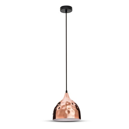[3715] [VQ22637151] LÁMPARA DE TECHO CON SOPORTE COLGANTE ROSA ORO Ф230 E27 (BOMBILLA NO INCLUIDA)