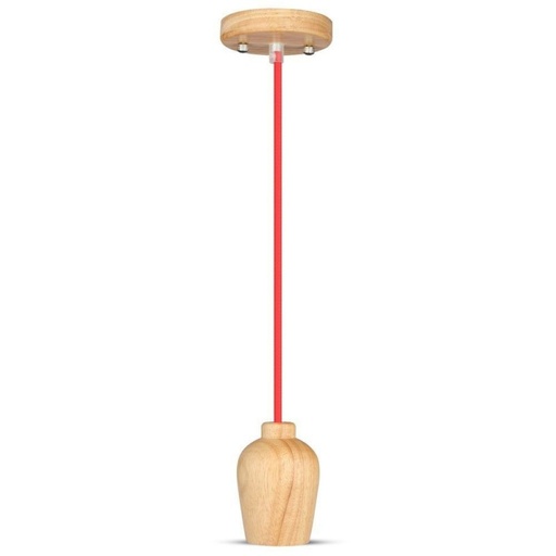 [3723] [VQ22637231] SOPORTE COLGANTE DE MADERA CABLE ROJO