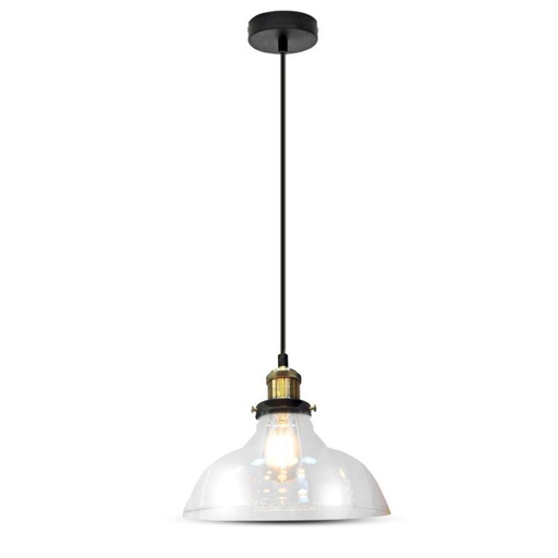 [3730] [VQ22637301] LÁMPARA DE TECHO CON SOPORTE COLGANTE DE CRISTAL 245MM