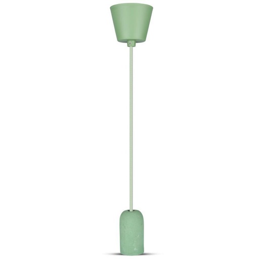 [3742] [VQ22637421] LÁMPARA DE TECHO CON SOPORTE COLGANTE DE HORMIGÓN VERDE E27 (BOMBILLA NO INCLUIDA)