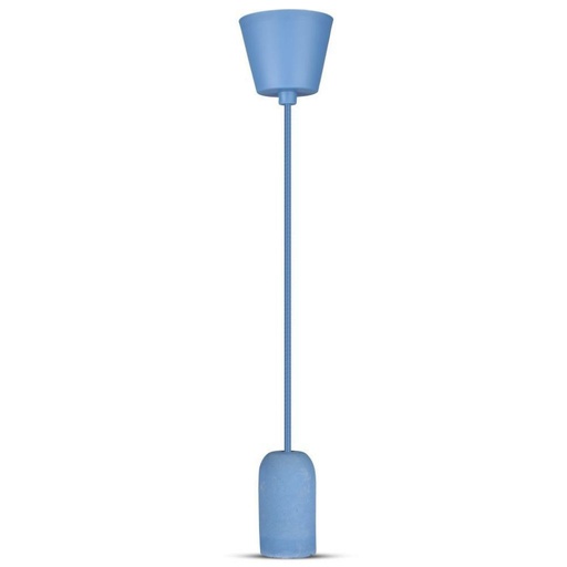 [3744] [VQ22637441] LÁMPARA PARA SOPORTE COLGANTE DE HORMIGÓN AZUL E27 (BOMBILLA NO INCLUIDA)