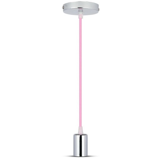 [3789] [VQ22637891] SOPORTE COLGANTE DE CROMO ROSA