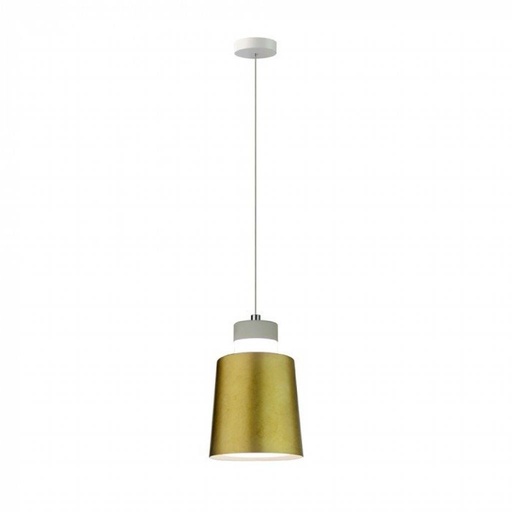 [3934] [VQ22639341] LÁMPARA DE TECHO COLGANTE LED 7W (ACRÍLICO) CUBIERTA ORO Ø120 3000K