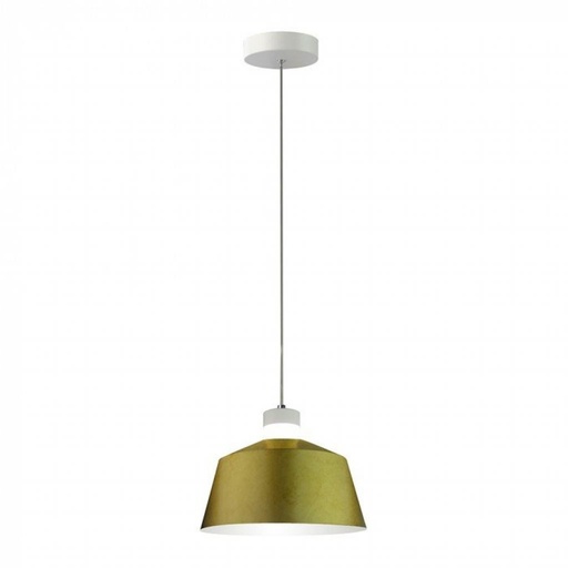 [3936] [VQ22639361] LÁMPARA DE TECHO COLGANTE LED 7W (ACRÍLICO) CUBIERTA ORO Ø250 3000K