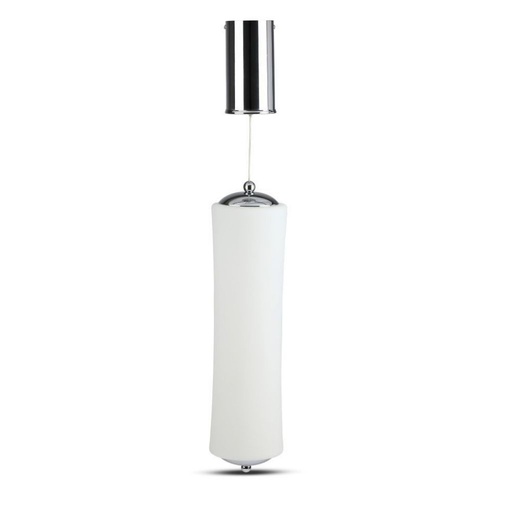 [3980] [VQ22639801] LÁMPARA COLGANTE DE DISEÑO LED 18W CILINDRICO BLANCO REGULABLE 3000K