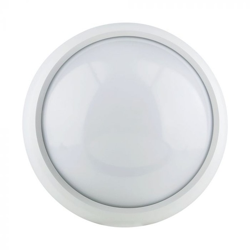 [5050] ¬[VZ10100] PLAFÓN LED 12W CUERPO BLANCO REDONDO IP54 4500K