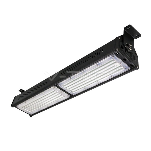 [5600] ¬[VZ11200] CAMPANA LED 100W CUERPO LINEAL NEGRO 6400K