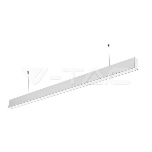 [601] ¬[VZ1202] LINEAL LED 40W PARA MONTAJE SUSPENDIDO CHIP SAMSUNG COLOR PLATA 6400K