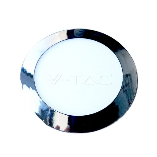 [6342] ¬[VZ12684] DOWNLIGHT LED 12W SLIM CROMO CUERPO REDONDO 6400K