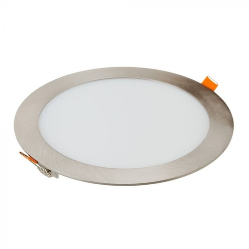 [6349] ¬[VZ12698] DOWNLIGHT LED 18W SLIM NIQUEL SATINADO 3000K REDONDO