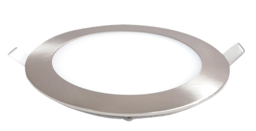 [6350] ¬[VZ12700] DOWNLIGHT LED 18W EXTRAPLANO CIRCULAR PLATA 120°