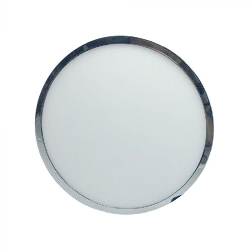 [6360] ¬[VZ12720] DOWNLIGHT LED 6W DE SUPERFICIE SLIM CROMO CUERPO REDONDO 6400K