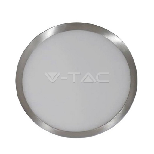 [6361] ¬[VZ12722] DOWNLIGHT LED 6W DE SUPERFICIE SLIM NÍQUEL SATINADO CUERPO REDONDO 3000K