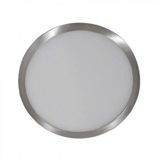 [6363] ¬[VZ12726] DOWNLIGHT LED 6W MONTAJE EN TECHO REDONDO COLOR NÍQUEL SATINADO 6000K