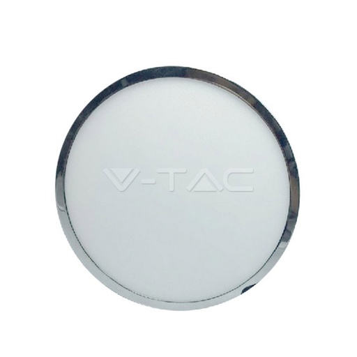 [6366] ¬[VZ12732] DOWNLIGHT LED 12W DE SUPERFICIE SLIM CROMO CUERPO REDONDO 6400K