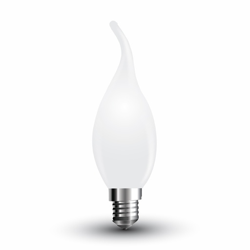 [7105] ¬[VZ14210] BOMBILLA LED V-TAC E14 TIPO VELA LLAMA 4W FILAMENT 400LM 4000K