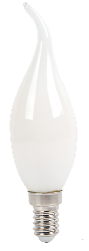 [7106] ¬[VZ14212] BOMBILLA LED V-TAC E14 TIPO VELA LLAMA 4W FILAMENT 400LM 6400K