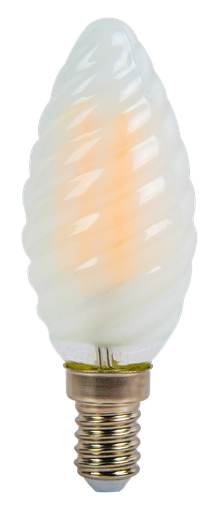 [7107] ¬[VZ14214] BOMBILLA LED 4W FILAMENTO FROST VELA RIZO E14 2700K