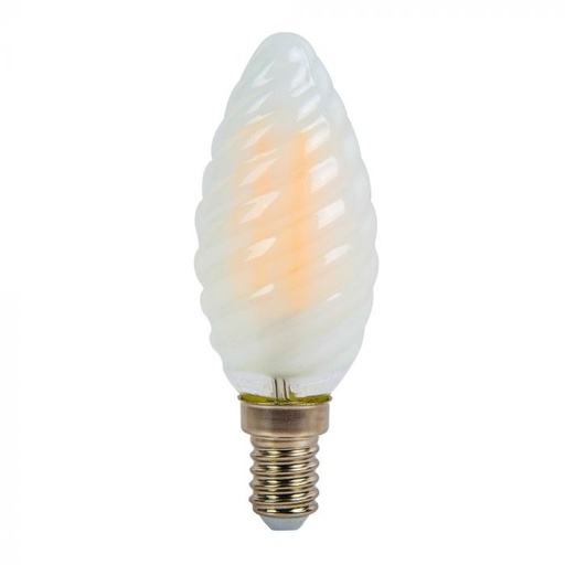 [71081] ¬[VZ142162] BOMBILLA LED V-TAC E14 TIPO VELA 4W FILAMENT 400LM 4000K