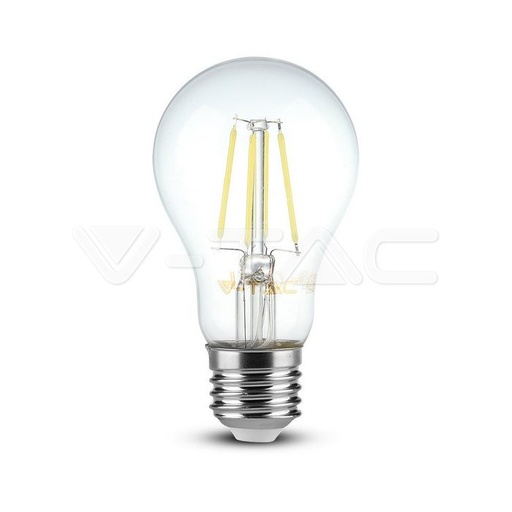 [7119] ¬[VZ14238] BOMBILLA LED V-TAC E27 A60 4W FILAMENT 400LM 4000K