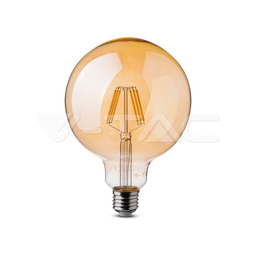 [7156] ¬[VZ14312] BOMBILLA LED V-TAC E27 G95 6W FILAMENT 600LM 2700K