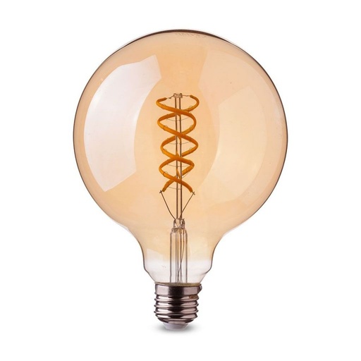 [7217] ¬[VZ14434] BOMBILLA LED V-TAC E27 G95 5W FILAMENT 300LM 2200K