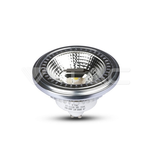 [7234] ¬[VZ14468] BOMBILLA LED V-TAC GU10 AR111 12W COB 650LM 3000K