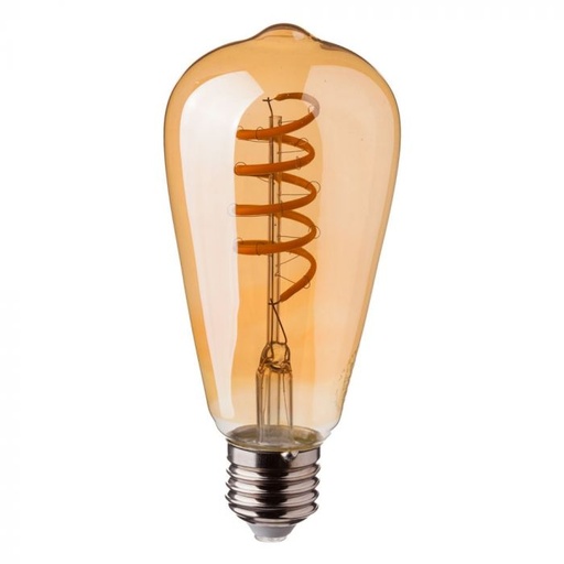 [7327] ¬[VZ14654] BOMBILLA LED V-TAC E27 ST64 4W FILAMENT 320LM 2200K