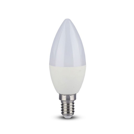 [7495] ¬[VZ14990] BOMBILLA LED V-TAC E14 C37 5.5W SMD 470LM 200° 4000K