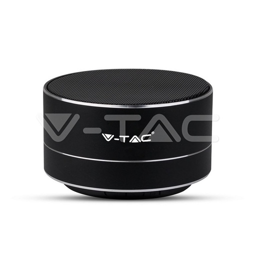 [7712] ¬[VZ15424] ALTAVOZ BLUETOOTH DE METAL MIC & TARJETA TF BATERÍA 400MAH COLOR NEGRO