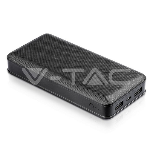 [8190] ¬[VZ16380] POWER BANK 20000MAH BATERÍA EXTERNA PORTABLE COLOR NEGRO