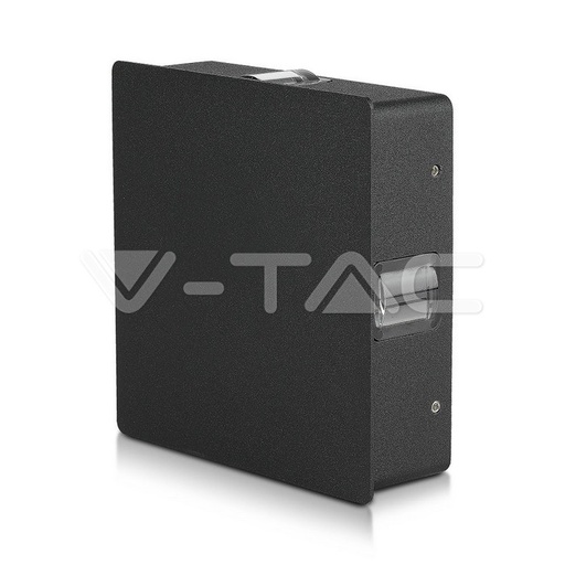 [8211] ¬[VZ16422] APLIQUE DE PARED LED 4W CUERPO NEGRO CUADRADO IP65 3000K