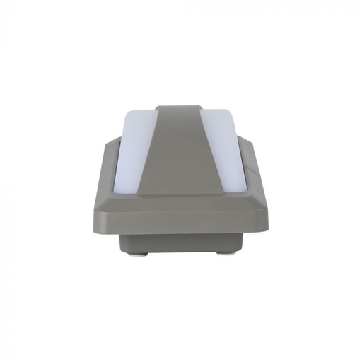 [8246] #[VZ16492] APLIQUE PARA EXTERIOR LED 12W CON MAMPARA CUERPO GRIS IP65 4000K