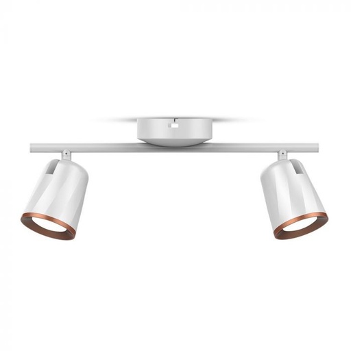 [8254] ¬[VZ16508] APLIQUE DE PARED LED 6W DOBLE FOCO CUERPO BLANCO 3000K